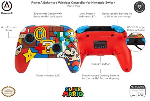 COMANDO SEM FIO SUPER MARIO WIRLESS  - NOVO - NINTENDO SWITCH