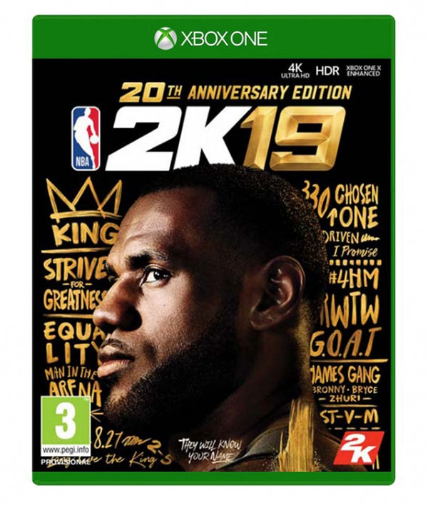 NBA 2K19 20TH ANNIVERSARY EDITION XBOX ONE - NOVO