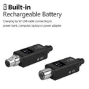 TRANSMISSORES DE ÁUDIO XLR SEM FIO  (640- 663MHZ ) - NOVO