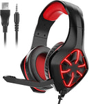 AUSCULTADOR HEADSET GAMING GS-1000 VERMELHO - GameShop Angola