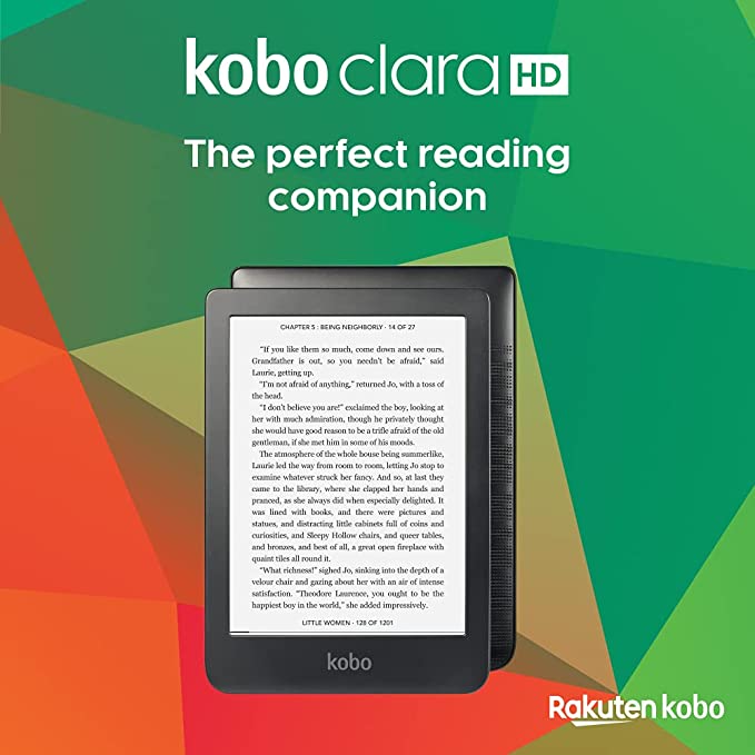 TABLET DE LEITURA Kobo Clara HD 6" Carta E Ink Touchscreen E-Reader 8GB WiFi NOVO