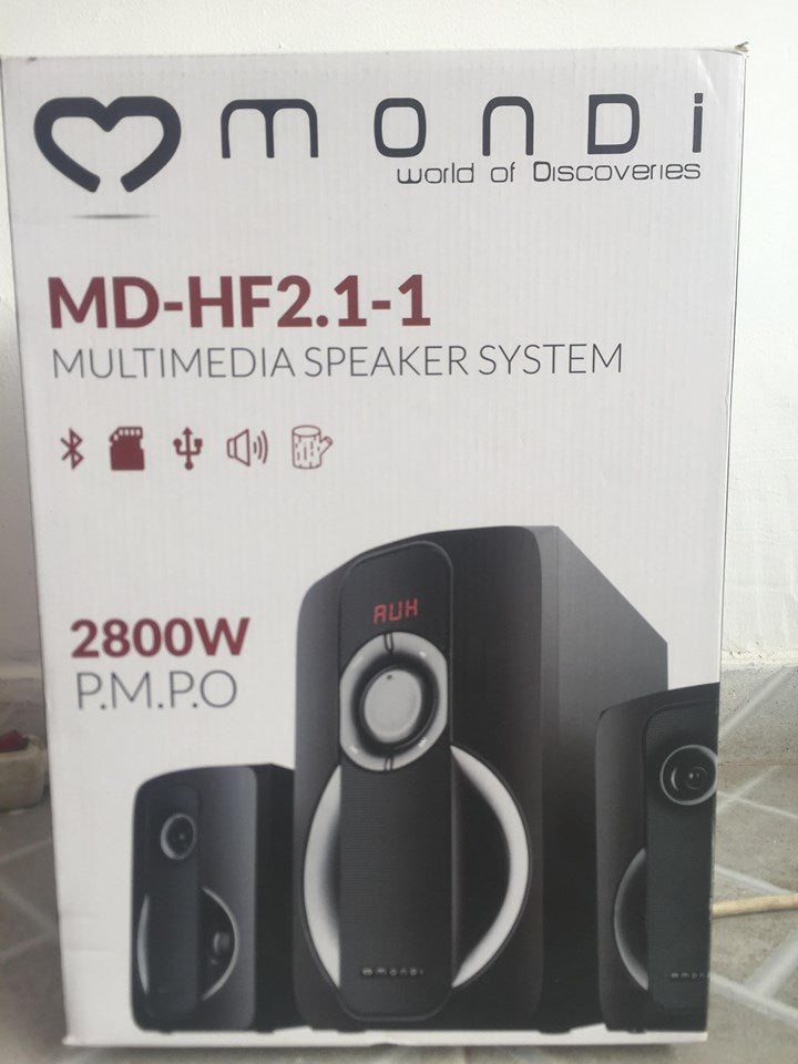 MONDI MD-HF2.1-1 MULTIMEDIA SPEAKER SYSTEM - NOVO