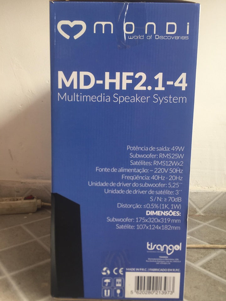 MONDI MD-HF2.1-4 MULTIMEDIA SPEAKER SYSTEM - NOVO