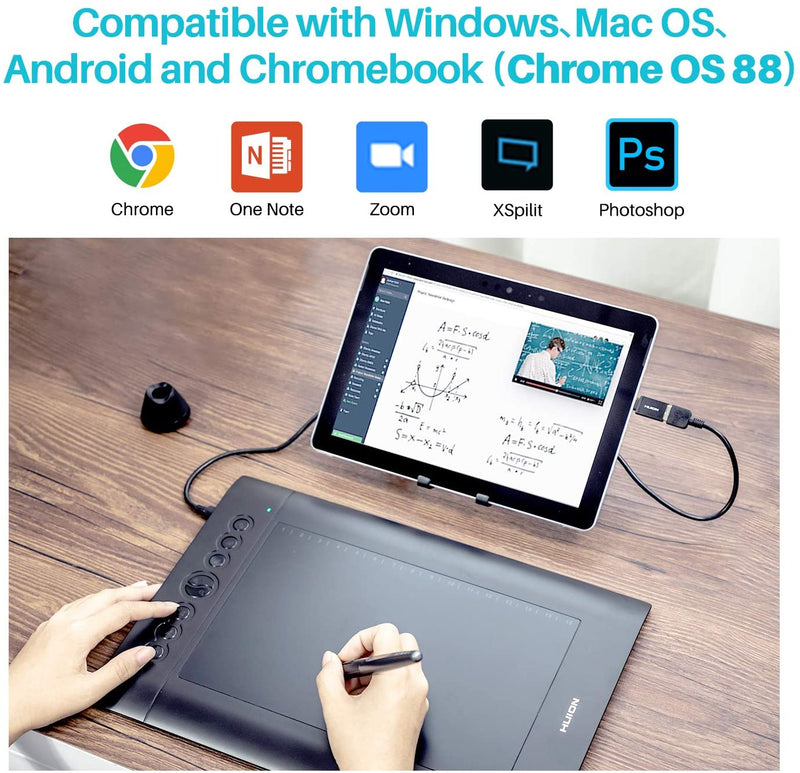 MESA DIGITALIZADORA HUION H610 - ( TABLET DE COMPUTAÇÃO GRÁFICA)