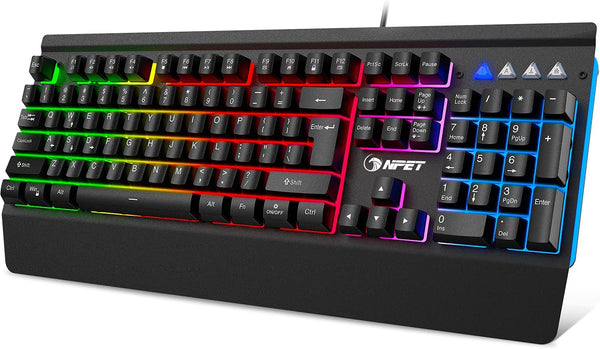 TECLADO GAMER RGB - NPET K510 - NOVO