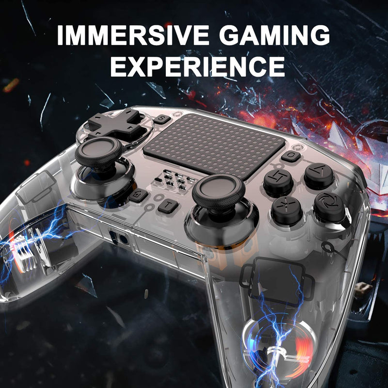 Comando Compatível Transparente PS4/PC NOVO