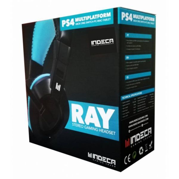 AUSCULTADORES RAY GAMING INDECA - GameShop Angola