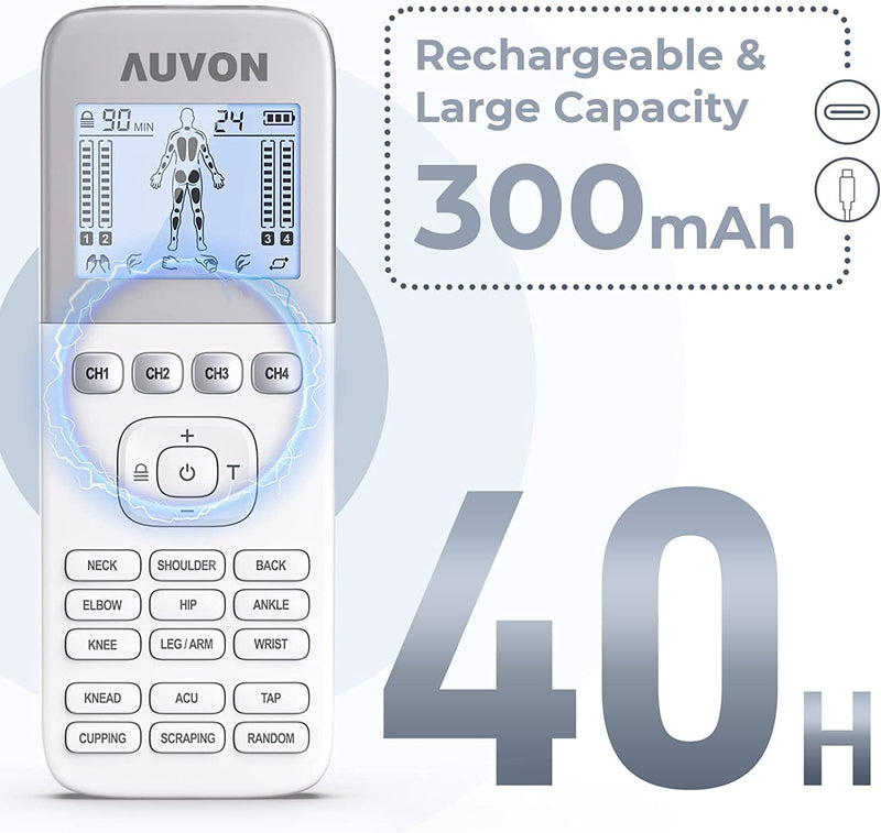 DISPOSITIVO ESTIMULADOR MUSCULAR AUVON 24 MODES- NOVO