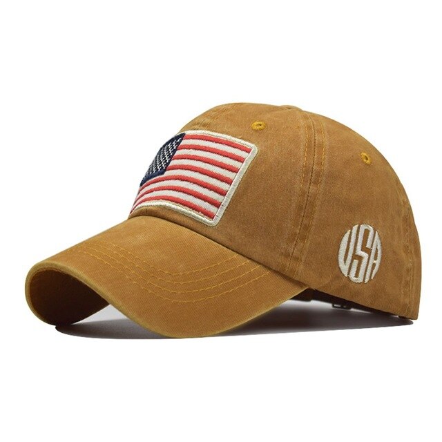 CHAPÉU COM BANDEIRA AMERICANA BORDADO (Várias cores)- NOVO - GameShop Angola