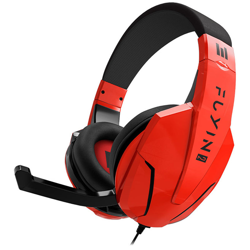 AUSCULTADORES GAMING INDECA FUYIN 2 VERMELHO -MULTIPLATAFORMA- NOVO