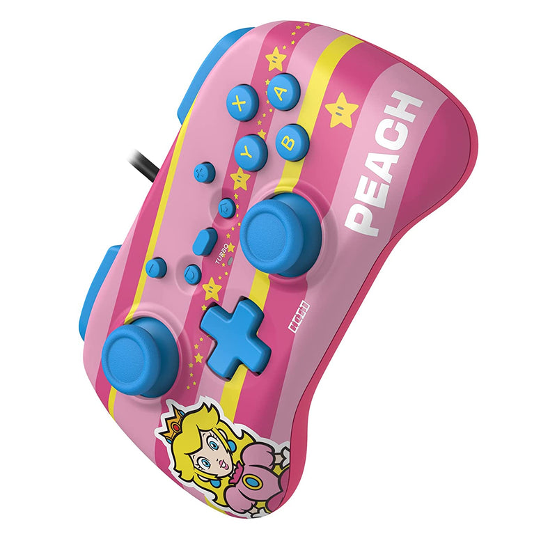 COMANDO HORI COM FIOS MINI PEACH NINTENDO SWITCH - NOVO