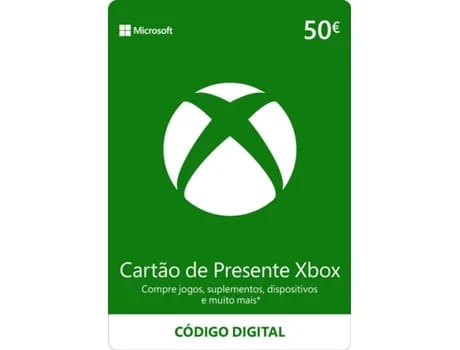 XBOX Gift Card - DIGITAL ( CONTA PORTUGUESA ) - Envio por Email/WhatsApp