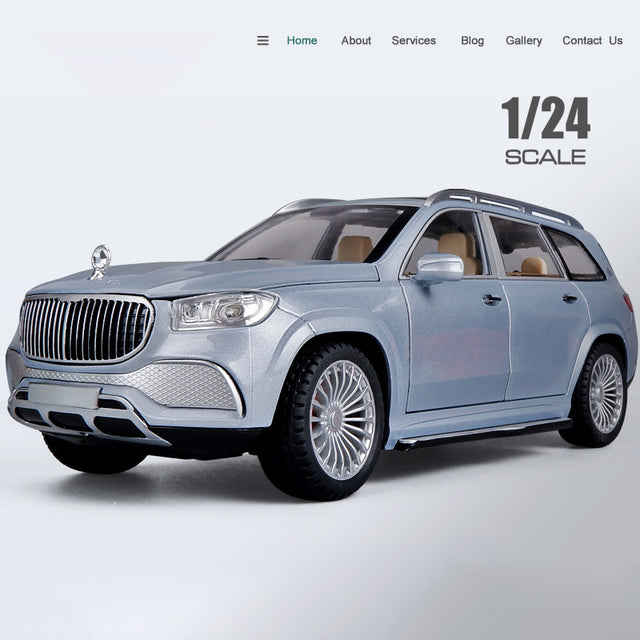 CARRO COLECIONAVEL MERCEDES MAYBACH GLS600 P-39 ESCALA 1:24 - GameShop Angola