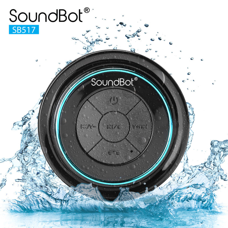 COLUNA DE CHUVEIRO PORTÁTIL SOUNDBOT SB510 HD PROVA DE ÁGUA- NOVO