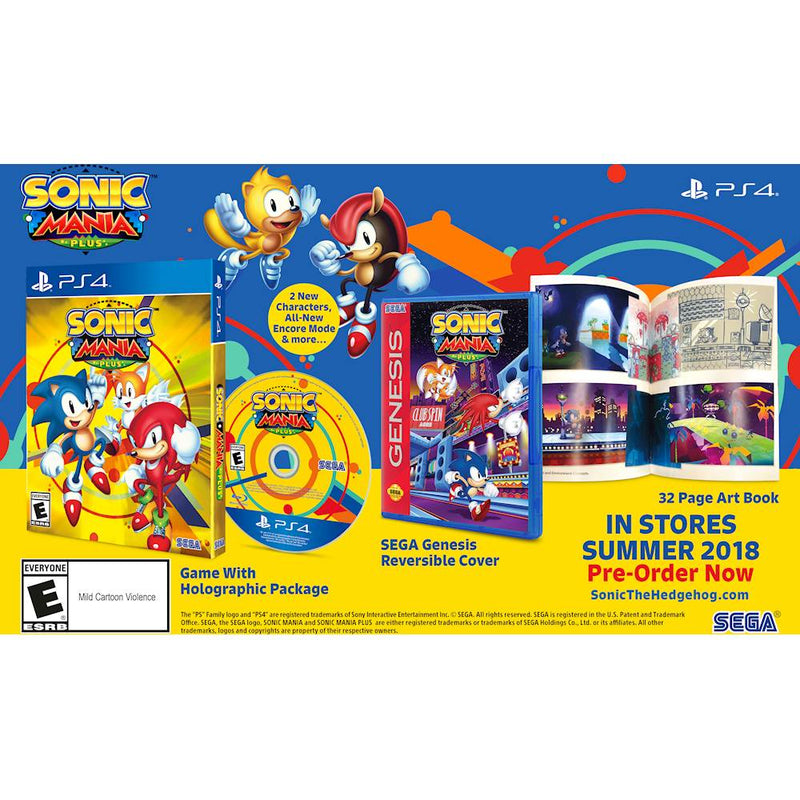 SONIC MANIA PLUS - NOVO - PS4