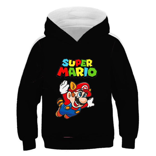 Casaco Super Mario Preto - Tamanho Crianças 6-11 anos - GameShop Angola
