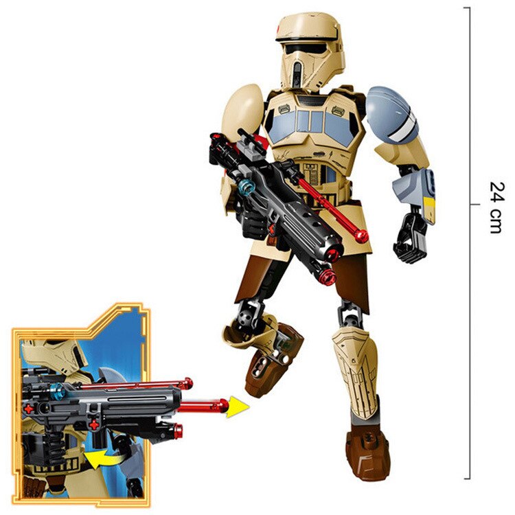 FIGURA DE AÇÃO SCARIF STORMTROOPER - LEGO STAR WARS