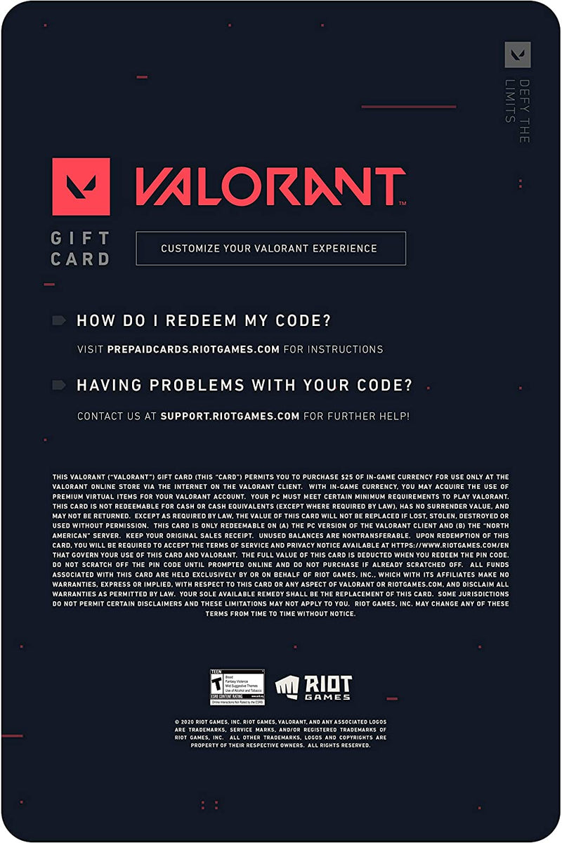 VALORANT eGIFT CARD PC - Envio por Email/WhatsApp