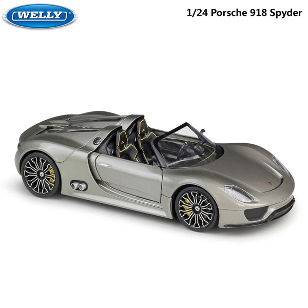 CARRO COLECIONAVEL PORSHE 918 SPYDER CONVERTIBLE ESCALA  1:18