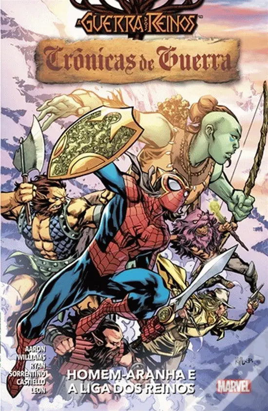 A Guerra dos Reinos : Crônicas de Guerra Vol. 03 Homem-Aranha e a Liga dos Reinos Marvel