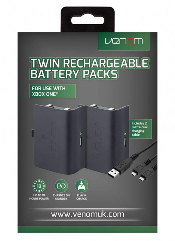 BATERIAS RECARREGÁVEIS VENOM (PACK COM 2 BATERIAS) -XBOX ONE- NOVO - GameShop Angola