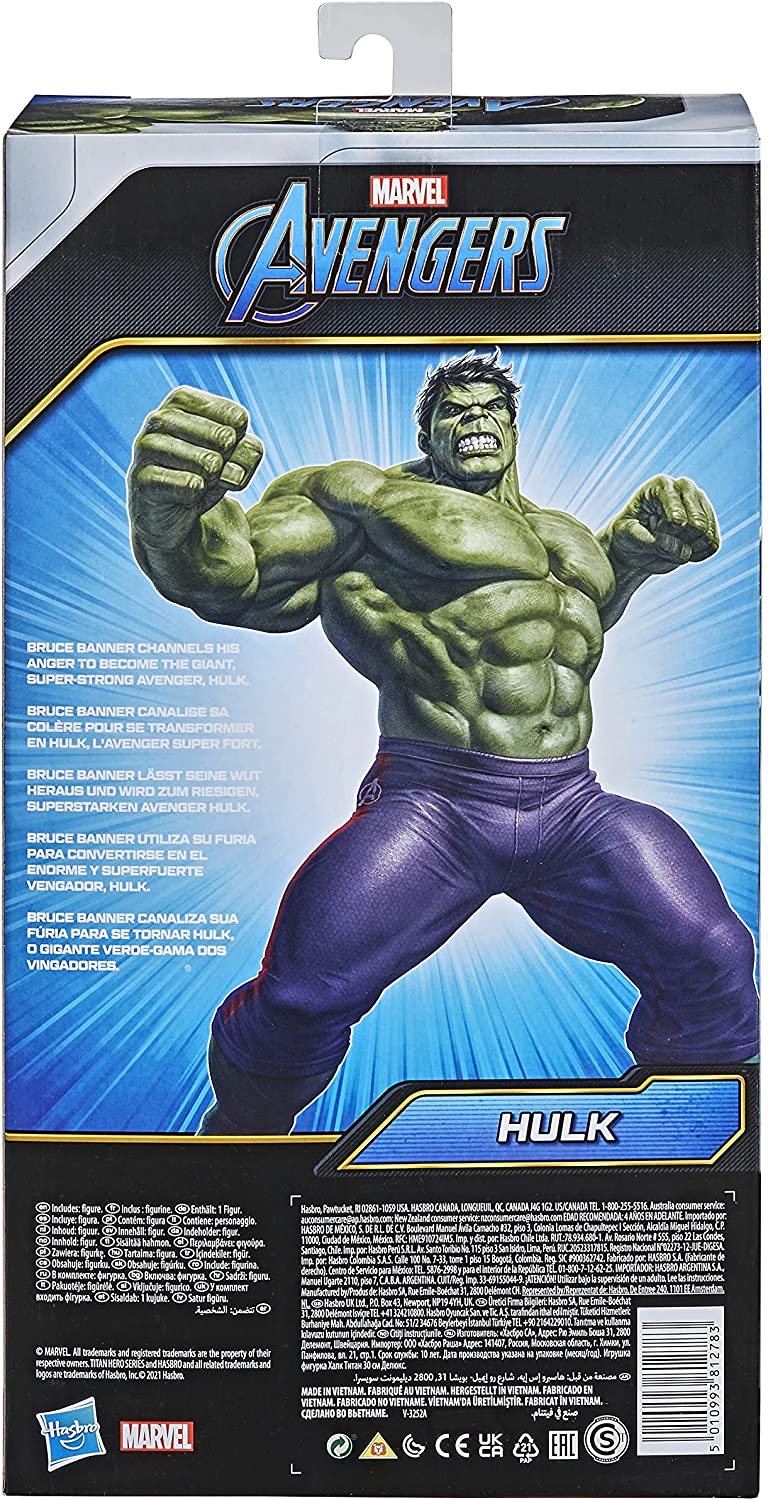 Marvel Vingadores Titan Hero Series Blast Gear Deluxe Hulk