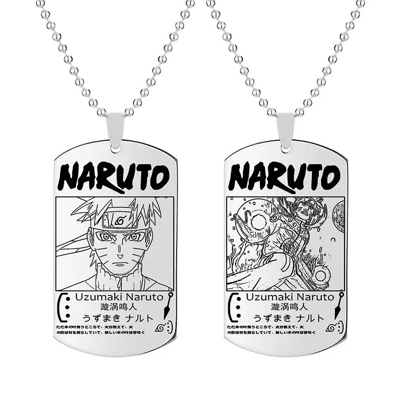 Fio Medalhão Anime Naruto vários personagens tamanho infantil juvenil