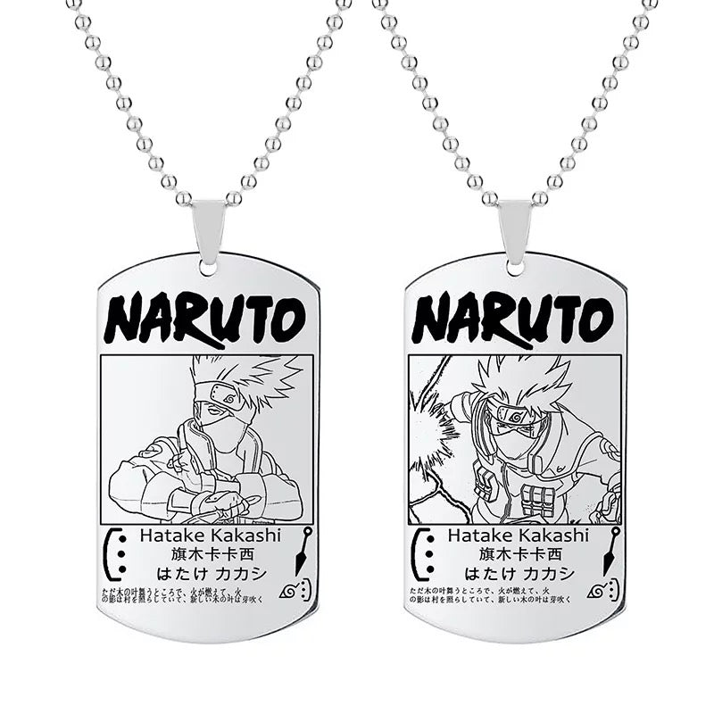 Fio Medalhão Anime Naruto vários personagens tamanho infantil juvenil