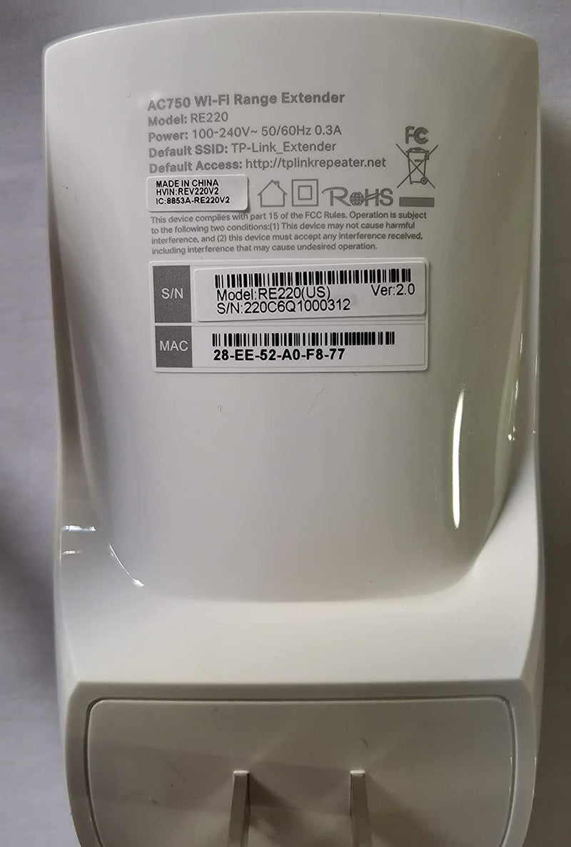 EXTENSOR DE WIFI TP-LINK AC750 Mesh WiFi - NOVO