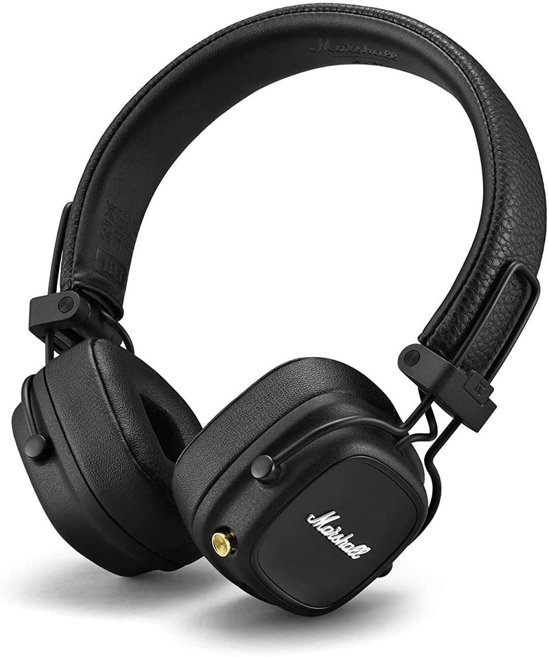 AUSCULTADORES PROFISSIONAL BLUETOOTH MARSHALL MAJOR IV - Preto (EUA) - NOVO - GameShop Angola