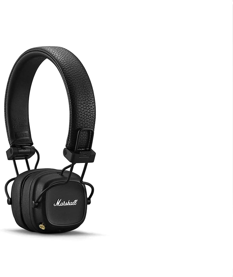AUSCULTADORES PROFISSIONAL BLUETOOTH MARSHALL MAJOR IV - Preto (EUA) - NOVO - GameShop Angola