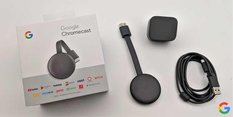 GOOGLE CHROMECAST 3a. GERAÇÃO - NOVO