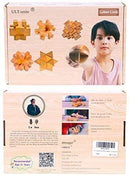 6 Quebra-cabeças de madeira 3D Estimula Cérebro - GameShop Angola