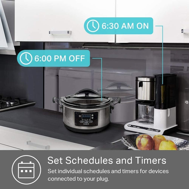Kasa Tomada Inteligente WiFi Pacote de 4, Compatível com  Alexa, Google Home e SmartThings, Smart Home Remote Control - NOVO