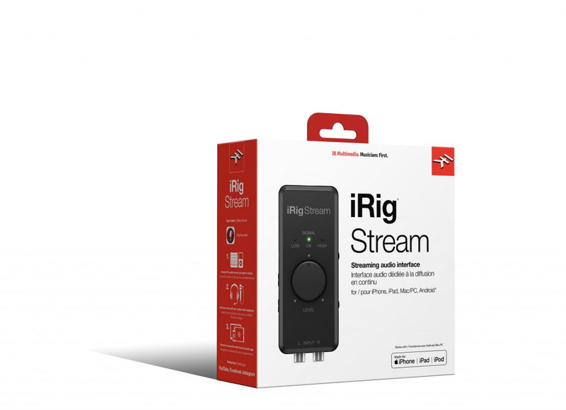 iRig Stream IK Multimedia 2-channel recording & live - NOVO