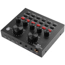 Mini Placa Misturadora de Som Alterador De Voz Placa de Som para live Streaming com efeitos (V8S)  NOVO