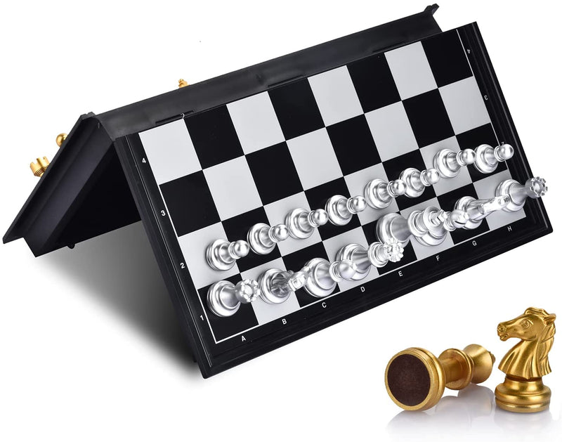 Conjunto de xadrez de viagem magnético para crianças e adultos